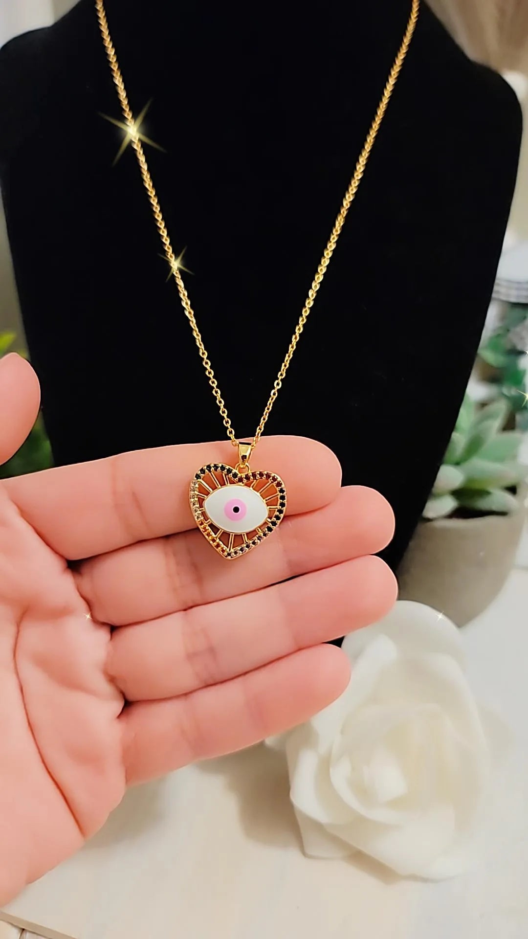 Blanca evil eyes Necklace