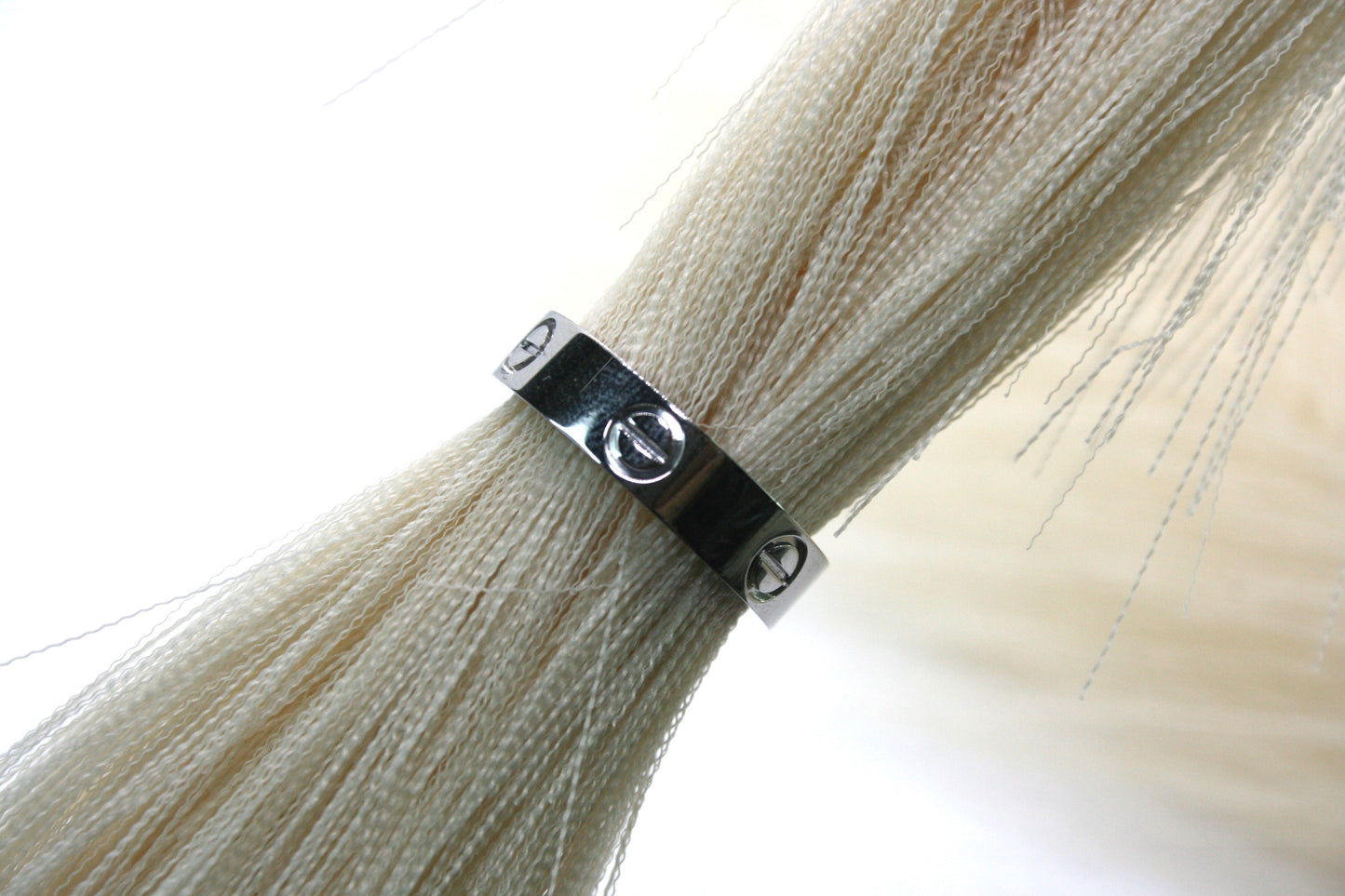 ring cartier silver(RUN SMALL)