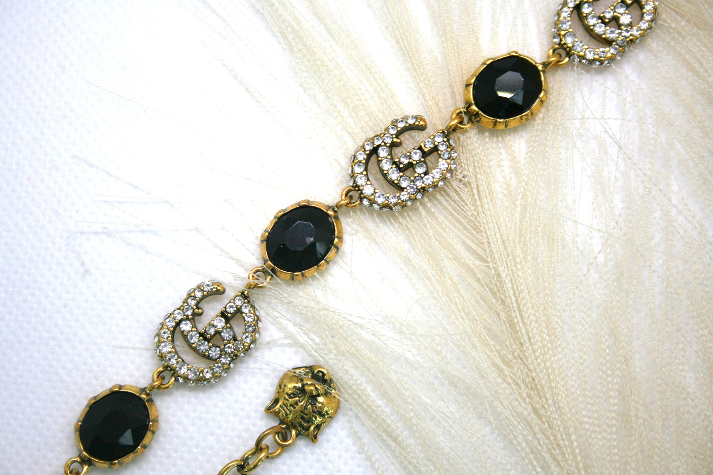 GG Black Stone Bracelet