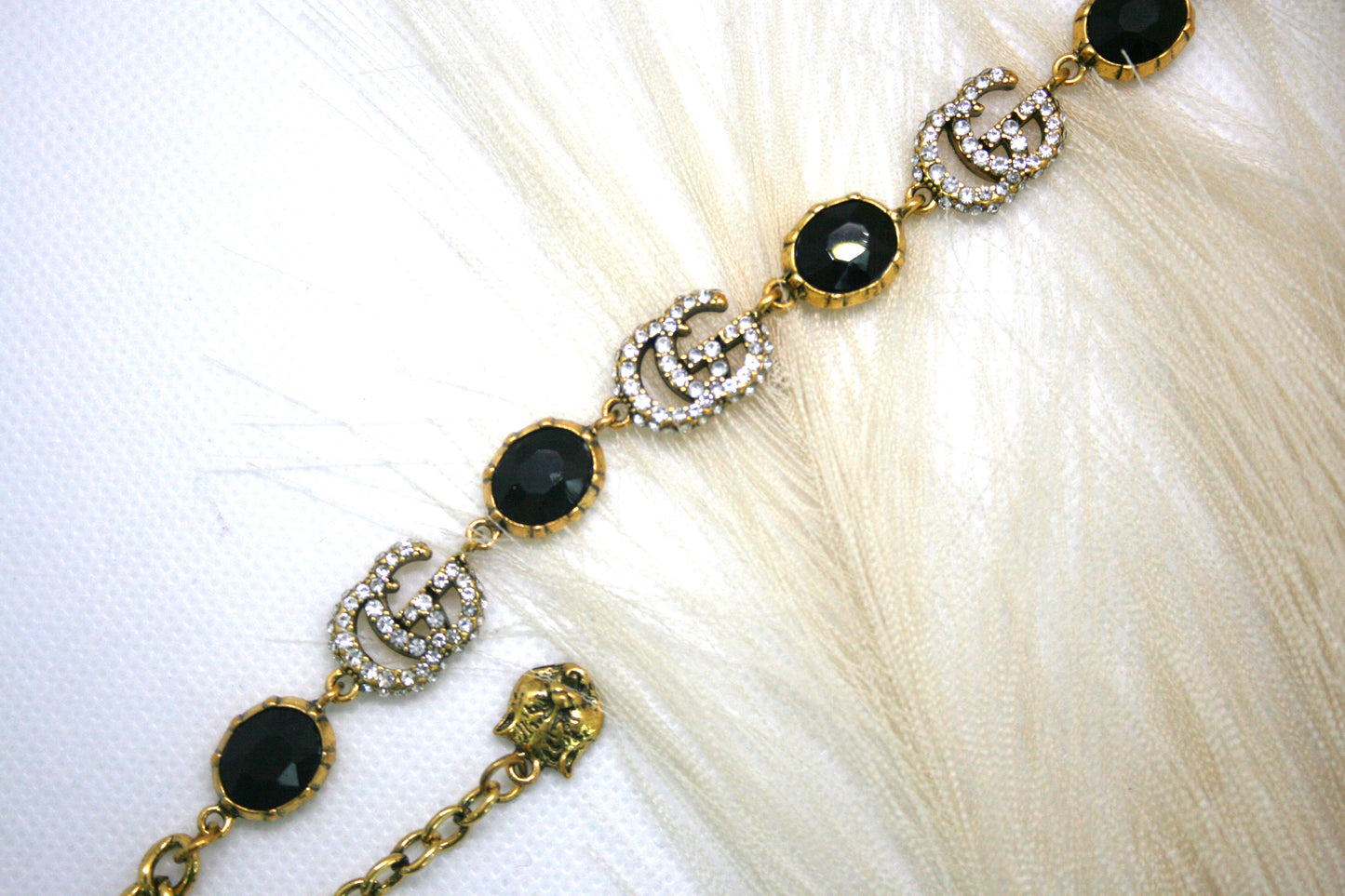 GG Black Stone Bracelet
