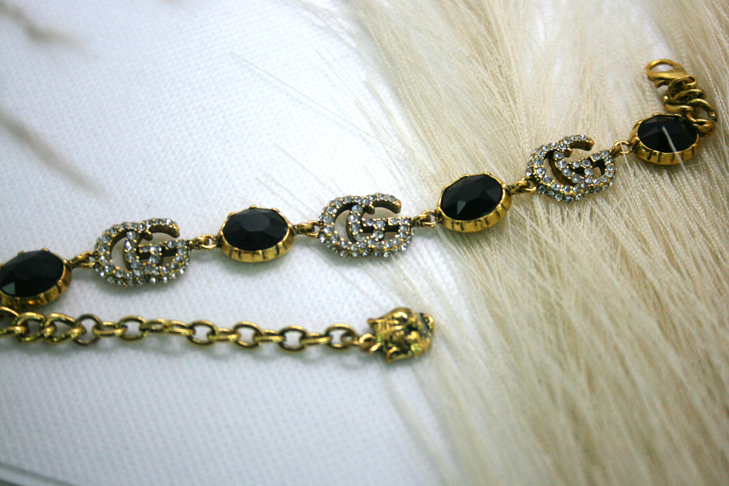 GG Black Stone Bracelet