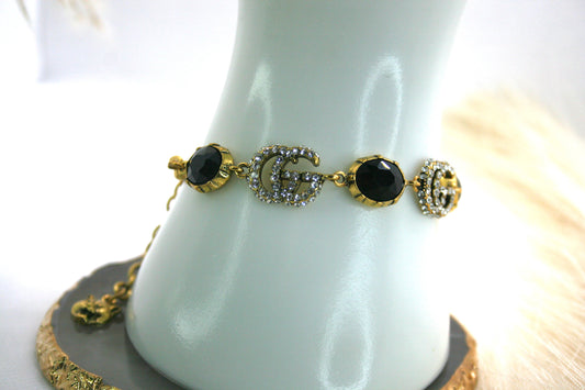 GG Black Stone Bracelet