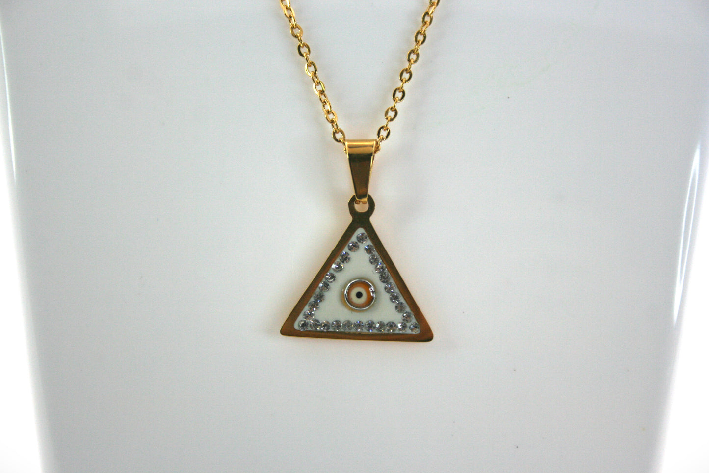 Piramide evil eyes Necklace