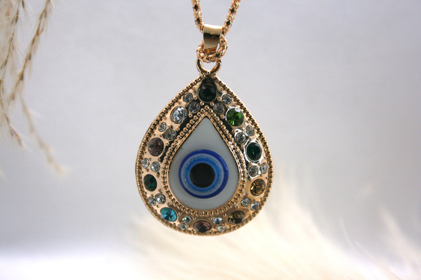 Grande evil eyes necklace BIG