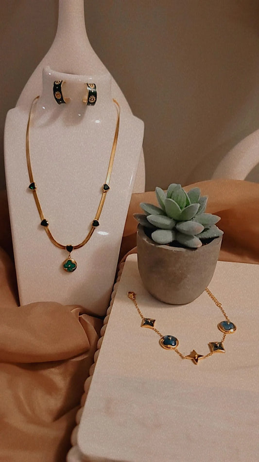 Necklace set(green)